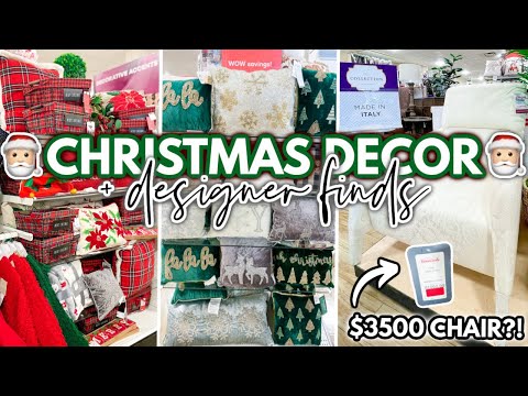 HomeGoods CHRISTMAS DECOR for EVERY style + DESIGNER furniture finds | Christmas Decorations Haul
